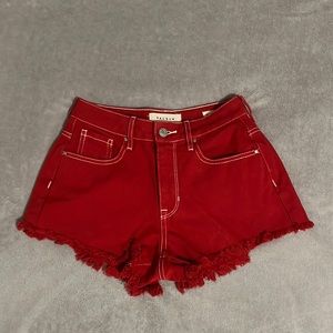 PacSun High Rise Festival Short - Red